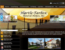 Tablet Screenshot of hartle-tarboxfuneralhomes.com